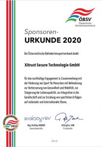 Urkunde Special Olympics