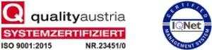 Logos ISO 9001 und IQNet